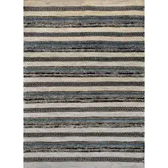 BAZHARS - Alfombra 140X200 cm Am Bol 106 Acqua Multi