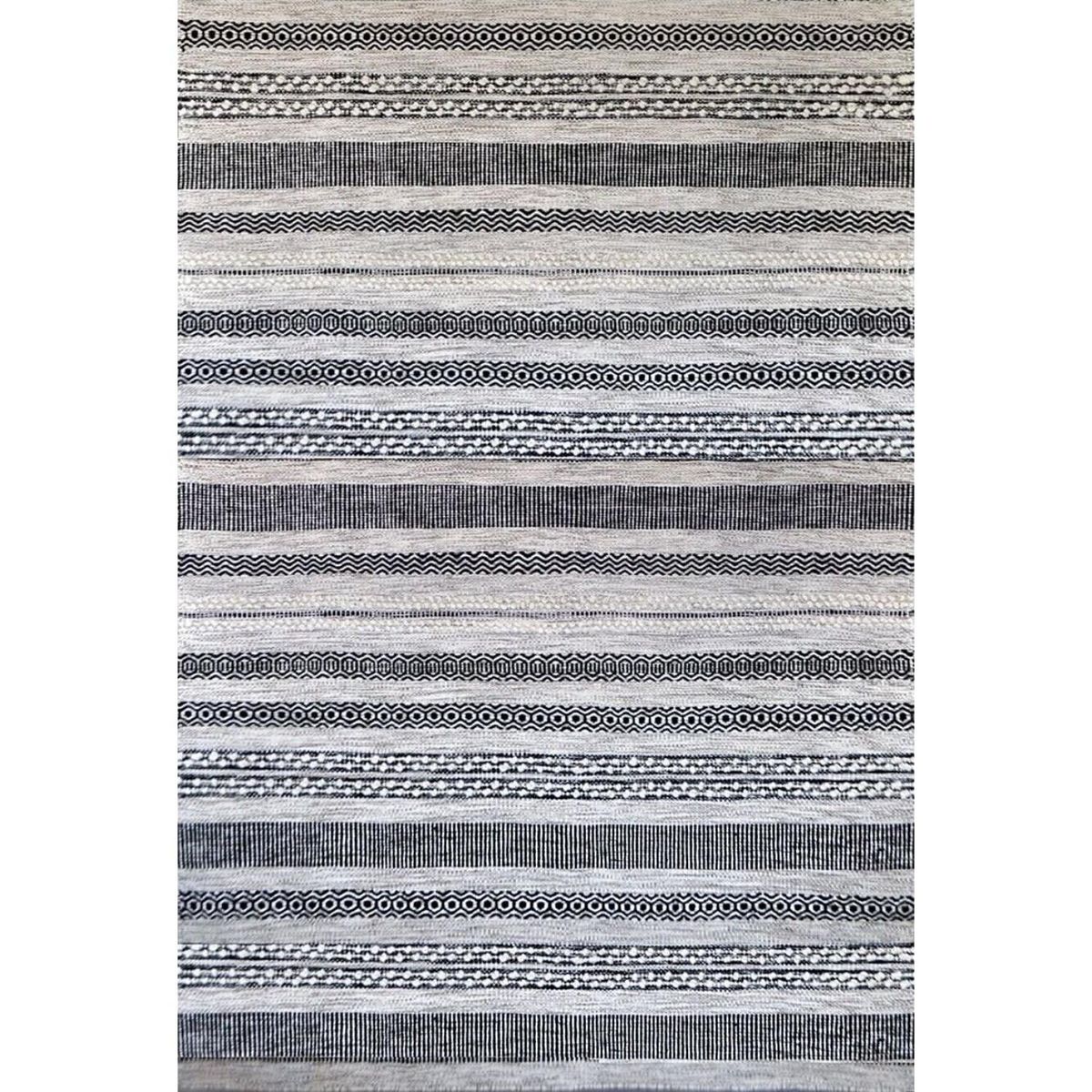 BAZHARS - ALFOMBRA BAZHARS 160X230 CM AM BOL 101 GREY BLACK