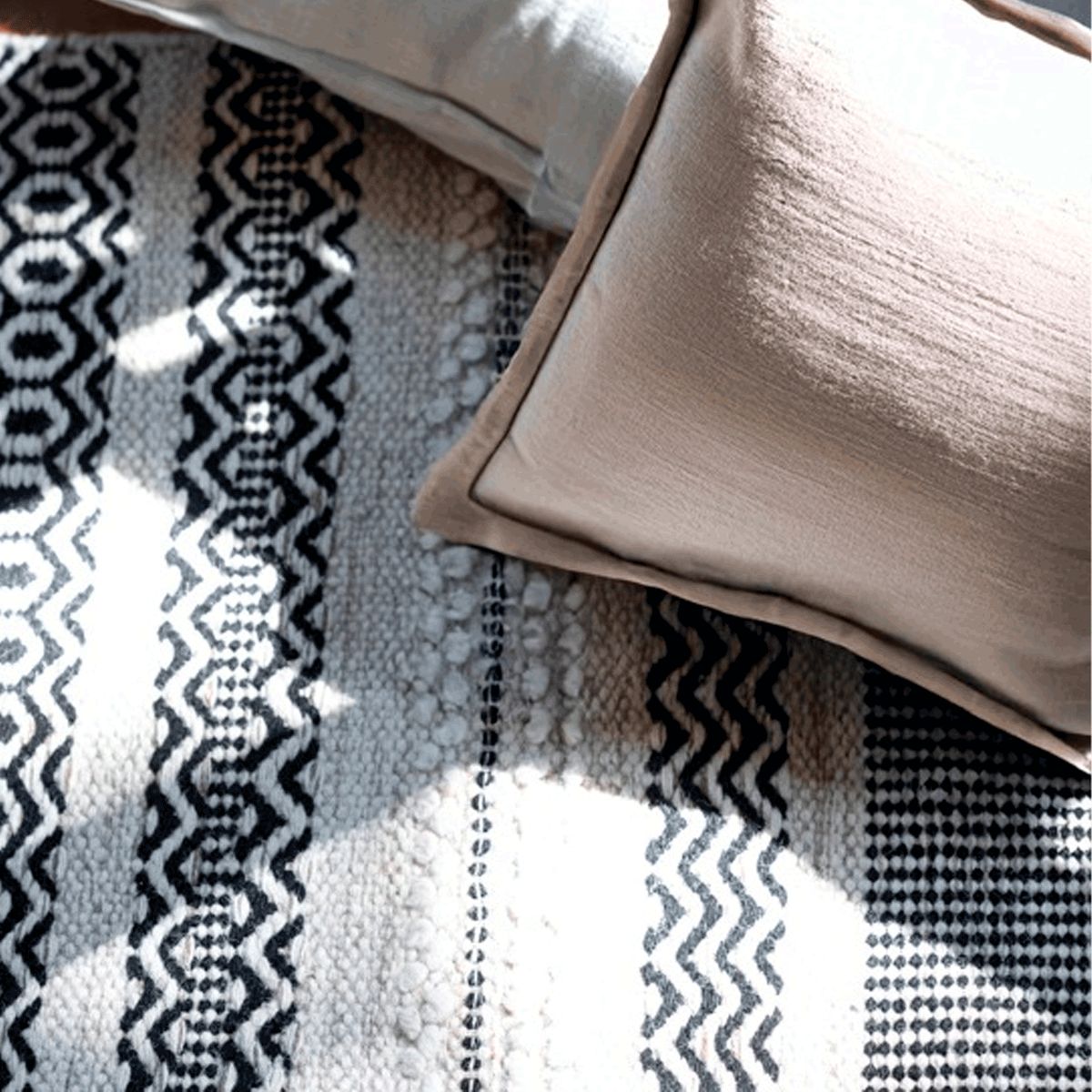 BAZHARS - ALFOMBRA BAZHARS 160X230 CM AM BOL 101 GREY BLACK