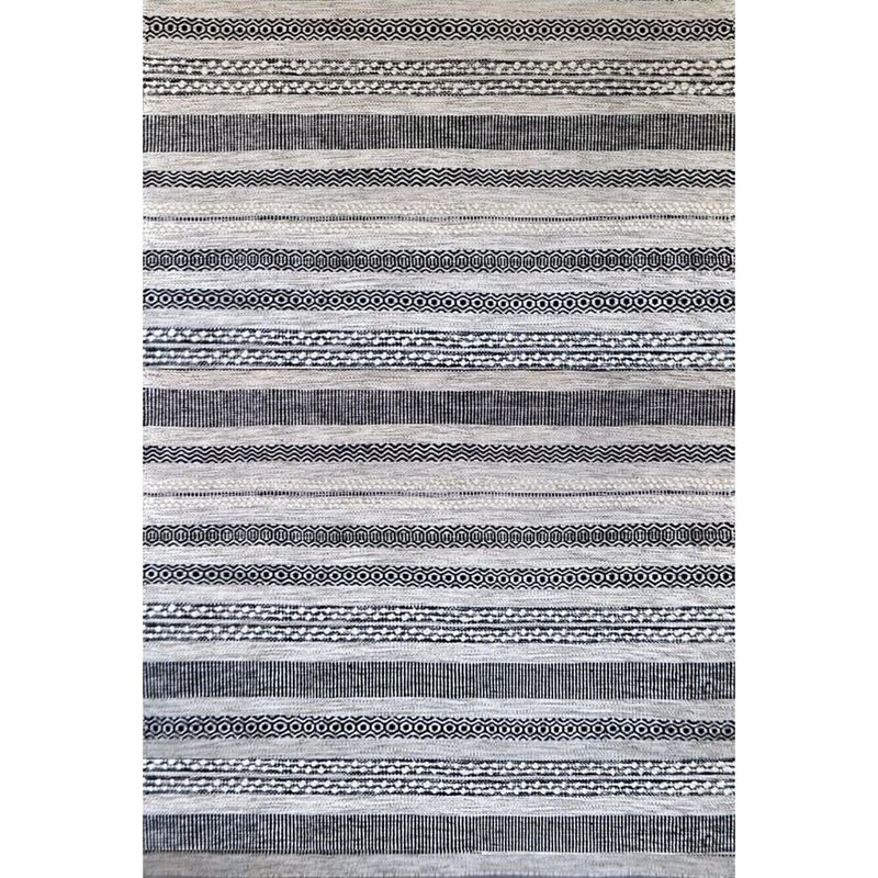 BAZHARS - Alfombra 190X290 cm Am Bol 101 Grey Black Bazhars