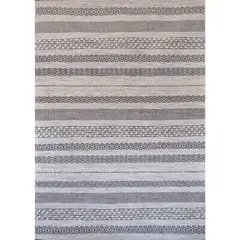 BAZHARS - Alfombra 190X290 cm Am Bol 101 Icy Grey