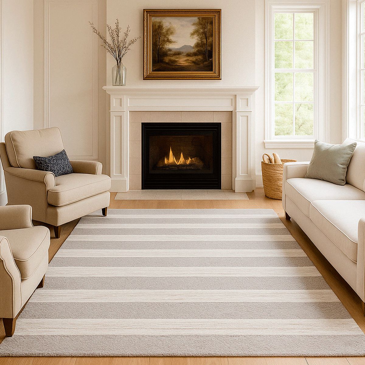 BAZHARS - ALFOMBRA BAZHARS 140X200 CM AM NATURAL DHURRIE 609