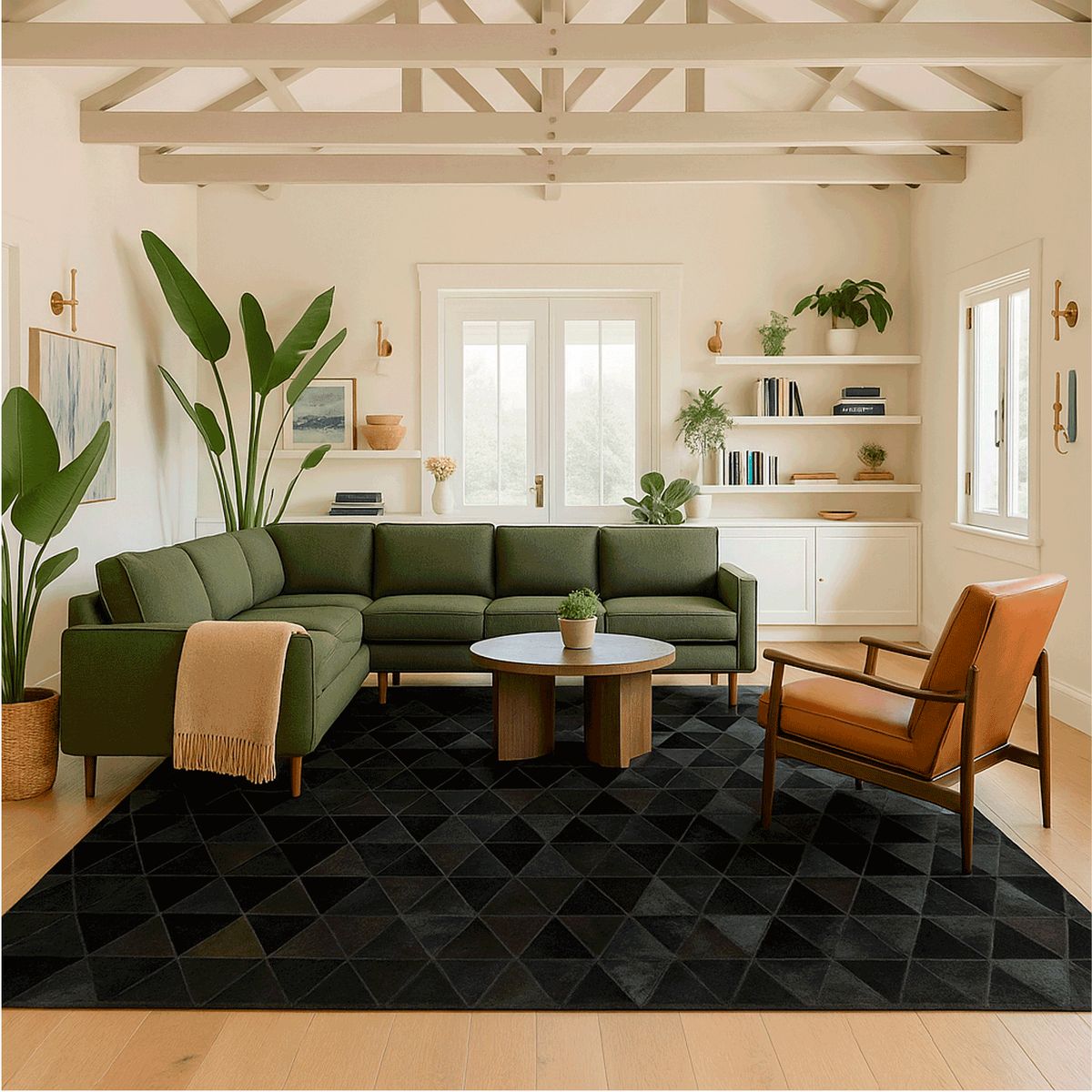 BAZHARS - ALFOMBRA BAZHARS 140X200 CM PATCHWORK ANSA F7