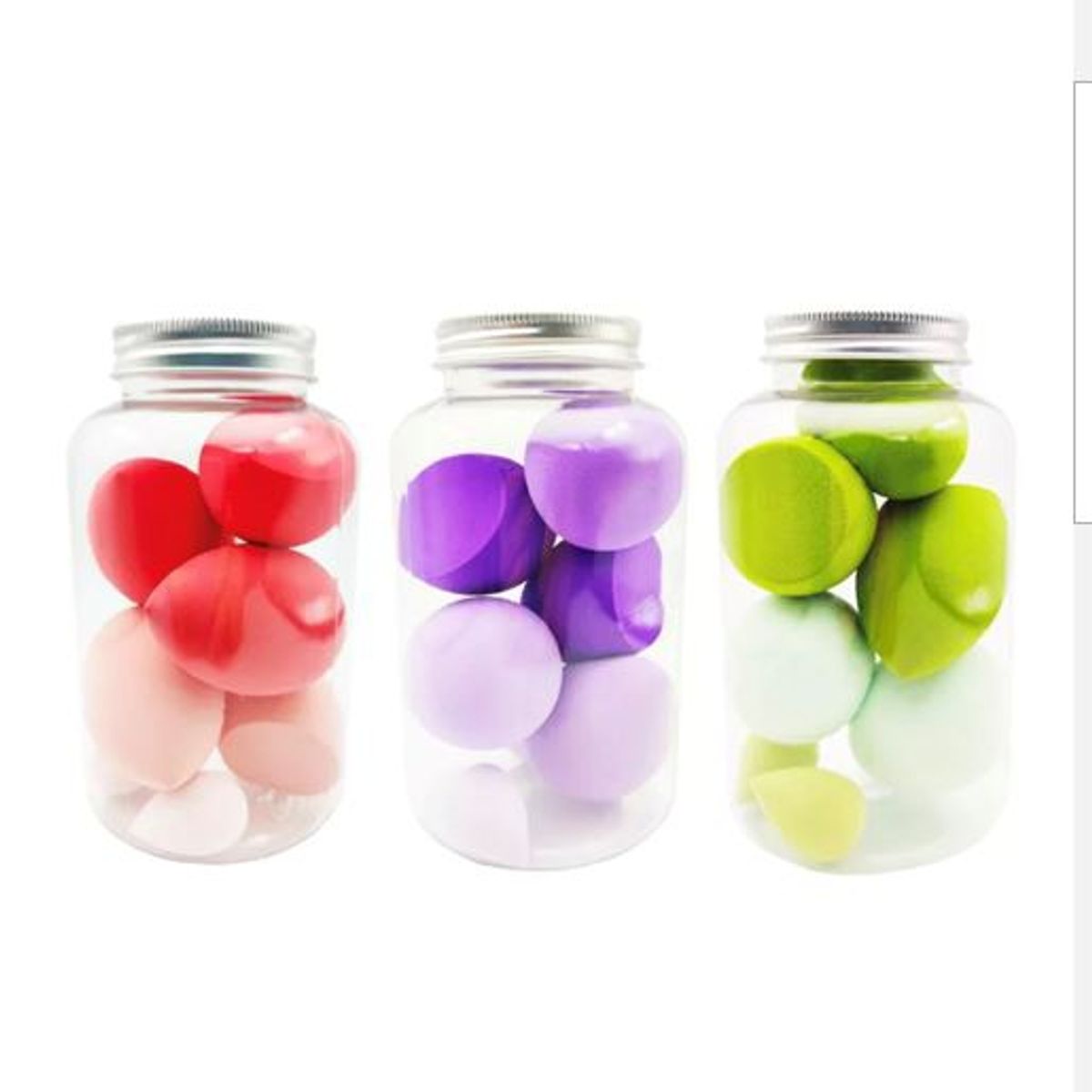 GENERICO - Set de 7 Esponjas de Maquillaje Alta Definicion Colores