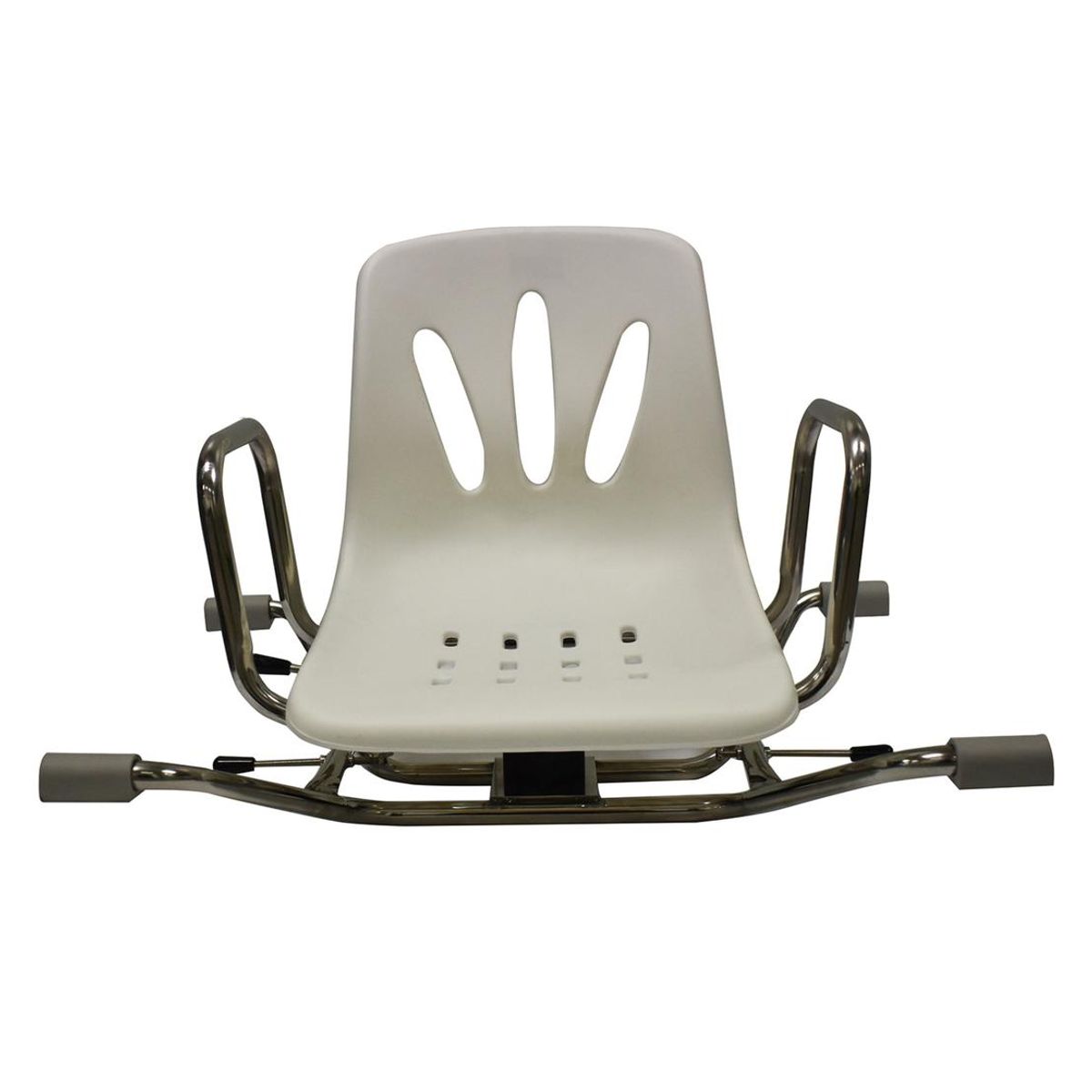 GLOMED - Silla Asiento De Baño Giratoria Acero Inoxidable GLOMED