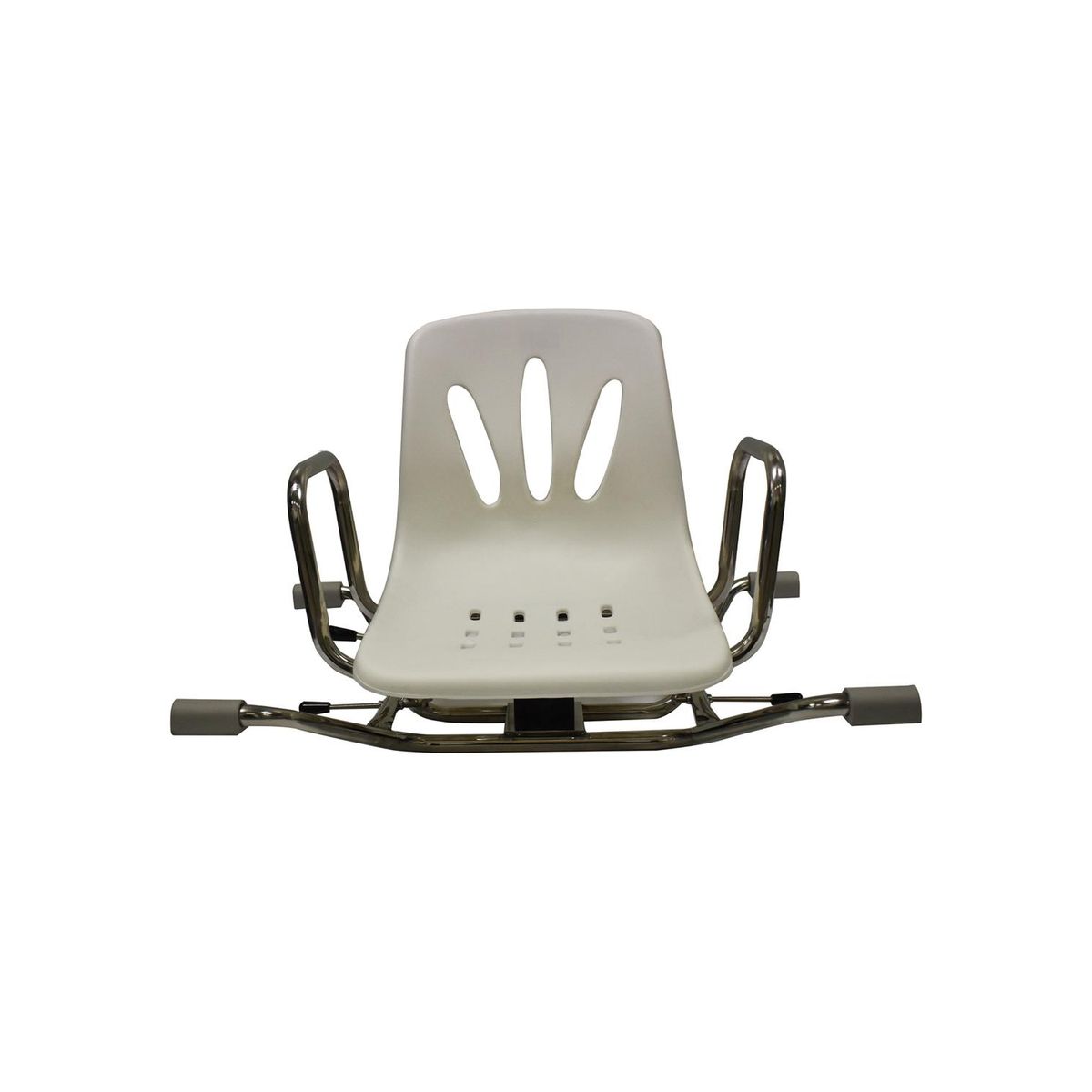 GLOMED - Silla Asiento De Baño Giratoria Acero Inoxidable GLOMED