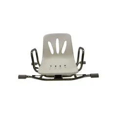 MAXCARE - Silla Asiento De Baño Giratoria Acero Inoxidable GLOMED