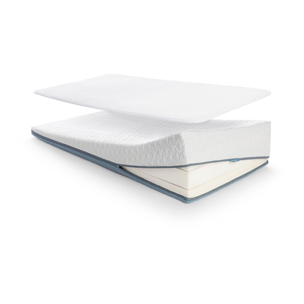 AEROSLEEP - Pack Dormir Seguro EVOLUTION PREMIUM Antireflujo 120 x 60: Colchón (d.35) + Protector de Colchon AeroSleep - Blanco