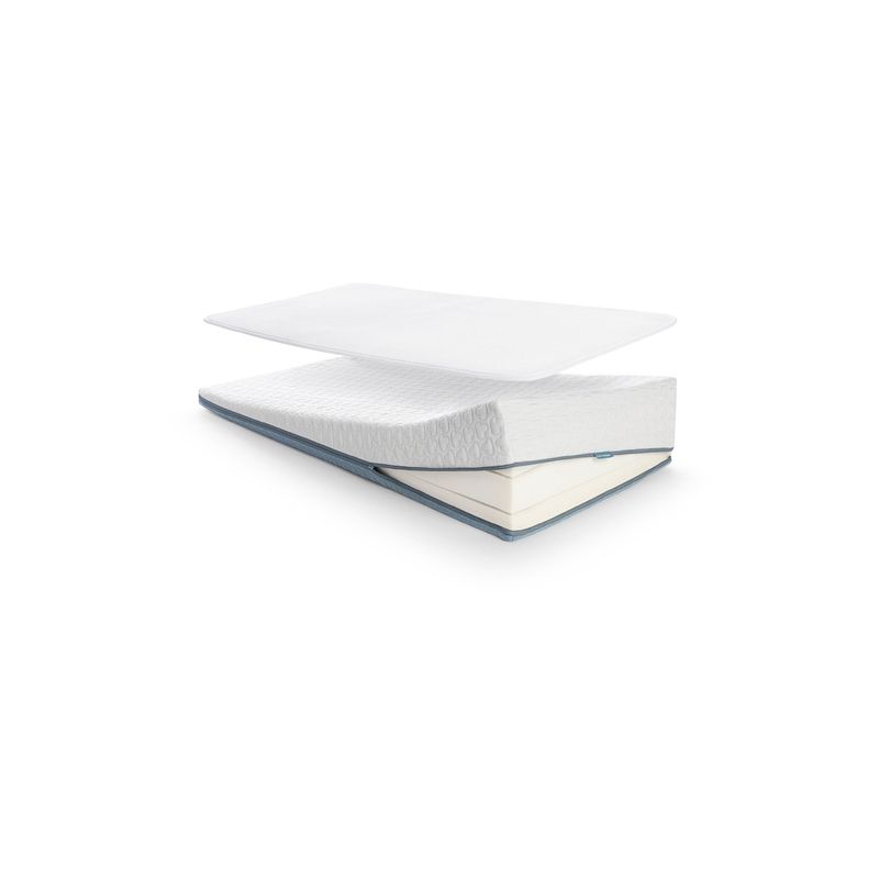 AEROSLEEP - Pack Dormir Seguro EVOLUTION PREMIUM Antireflujo 120 x 60: Colchón (d.35) + Protector de Colchon AeroSleep - Blanco