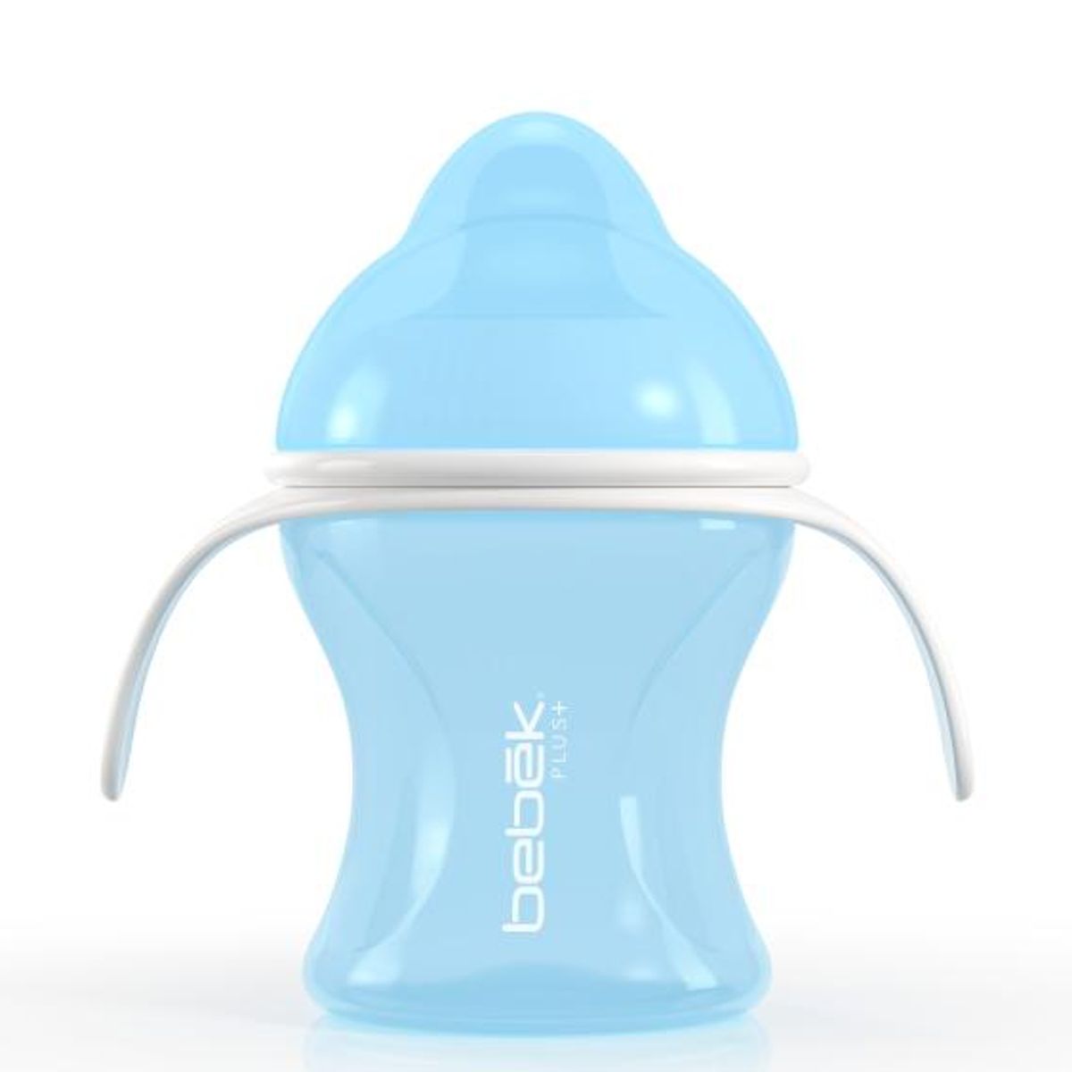 BEBEK - Vaso de entrenamiento Plus 150ml con Asas - Válvula de silicona SenseFlo™ - Rosa