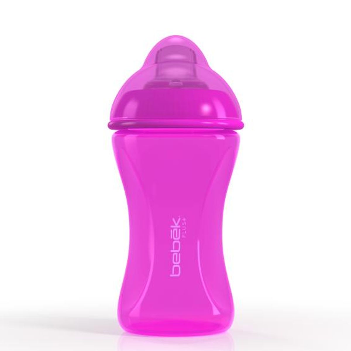 BEBEK - Vaso de entrenamiento Plus 240ml - Boquilla de Silicona SenseFlo™ - Morado