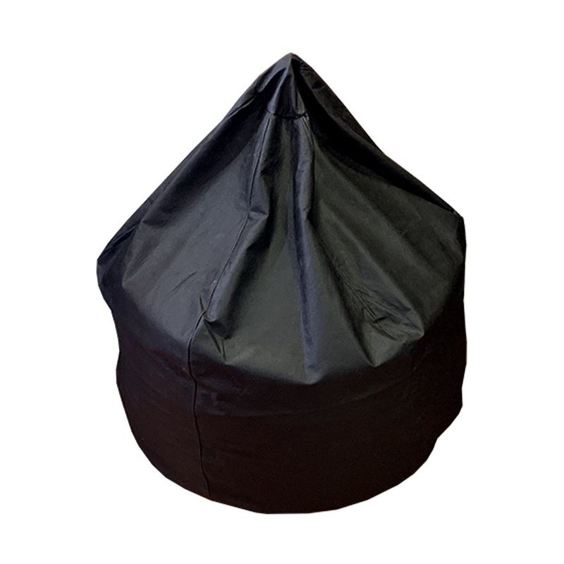 REHUCE - Puff eco cuero tamaño L - Negro