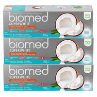 Pack 3 Pasta Dental Biomed Superwhite 100Gr