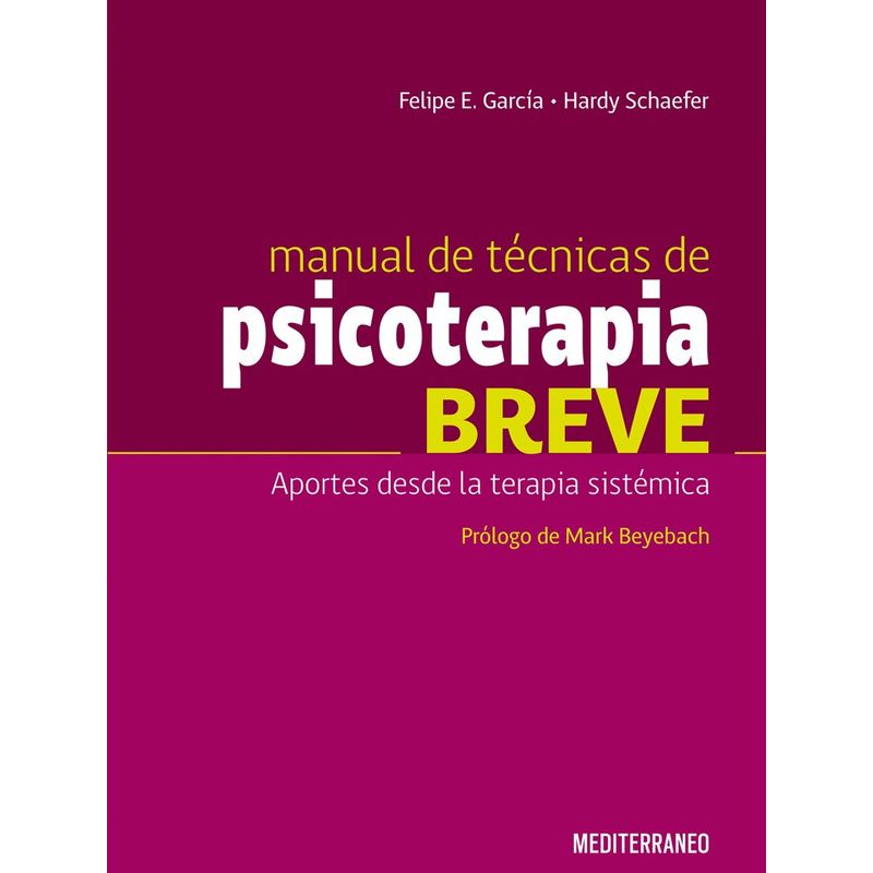 EDITORIAL MEDITERRANEO - Libro Psicoterapia Breve. Manual De Tecnicas