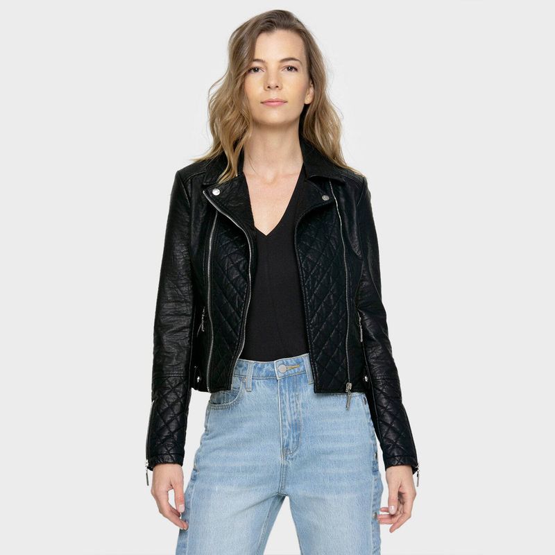 ONA SAEZ - Chaqueta Debra con Cierres y Quilted