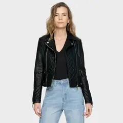 ONA SAEZ - Chaqueta Debra con Cierres y Quilted
