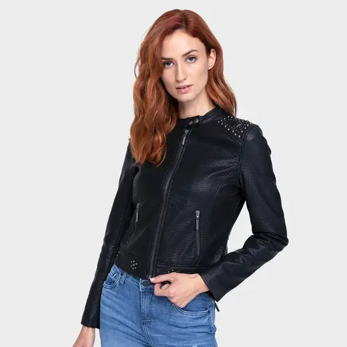 ONA SAEZ - Chaqueta Mujer Pu Tachas New Night