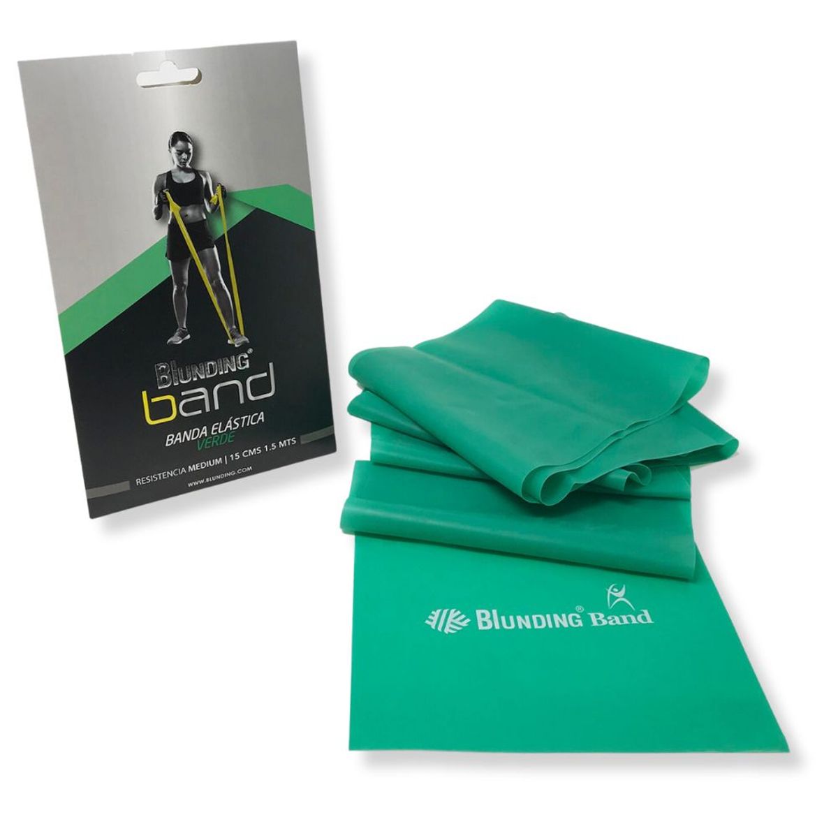 BLUNDING - Banda Elástica para Ejercicio - Blunding color Verde