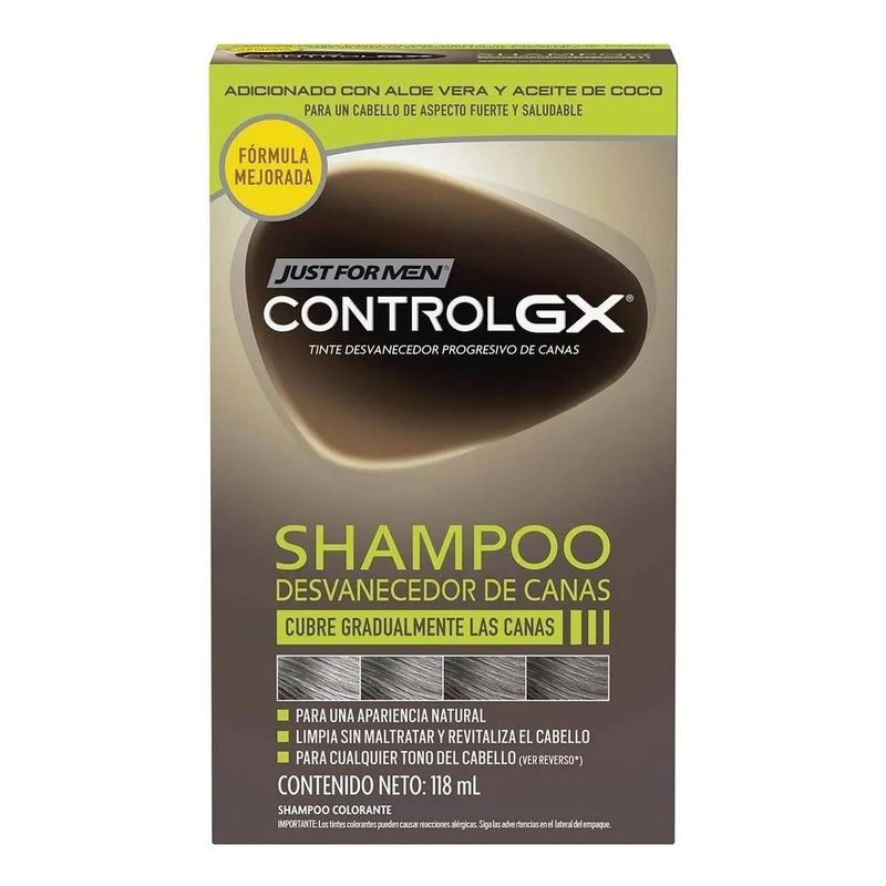 JFM - Shampoo Para Canas ControlGx 118ml Just For Men
