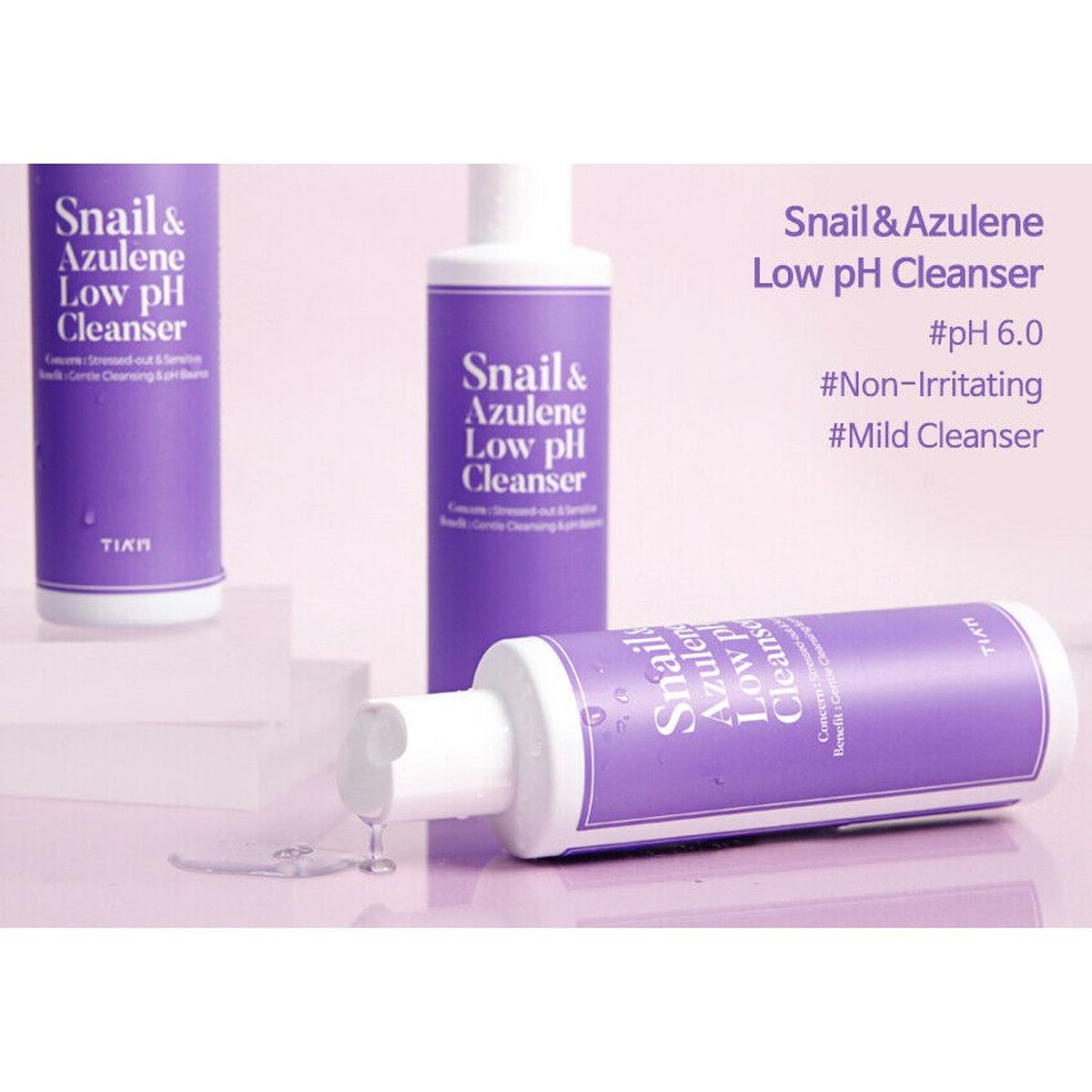 TIAM - Jabón Rosácea Pieles Sensibles Baba Caracol Azuleno - TIAM