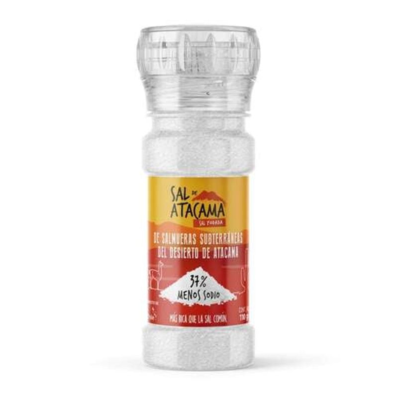 CASONA EL MONTE - Sal Atacama Reducida en Sodio Molinillo Cerámico - 110 g