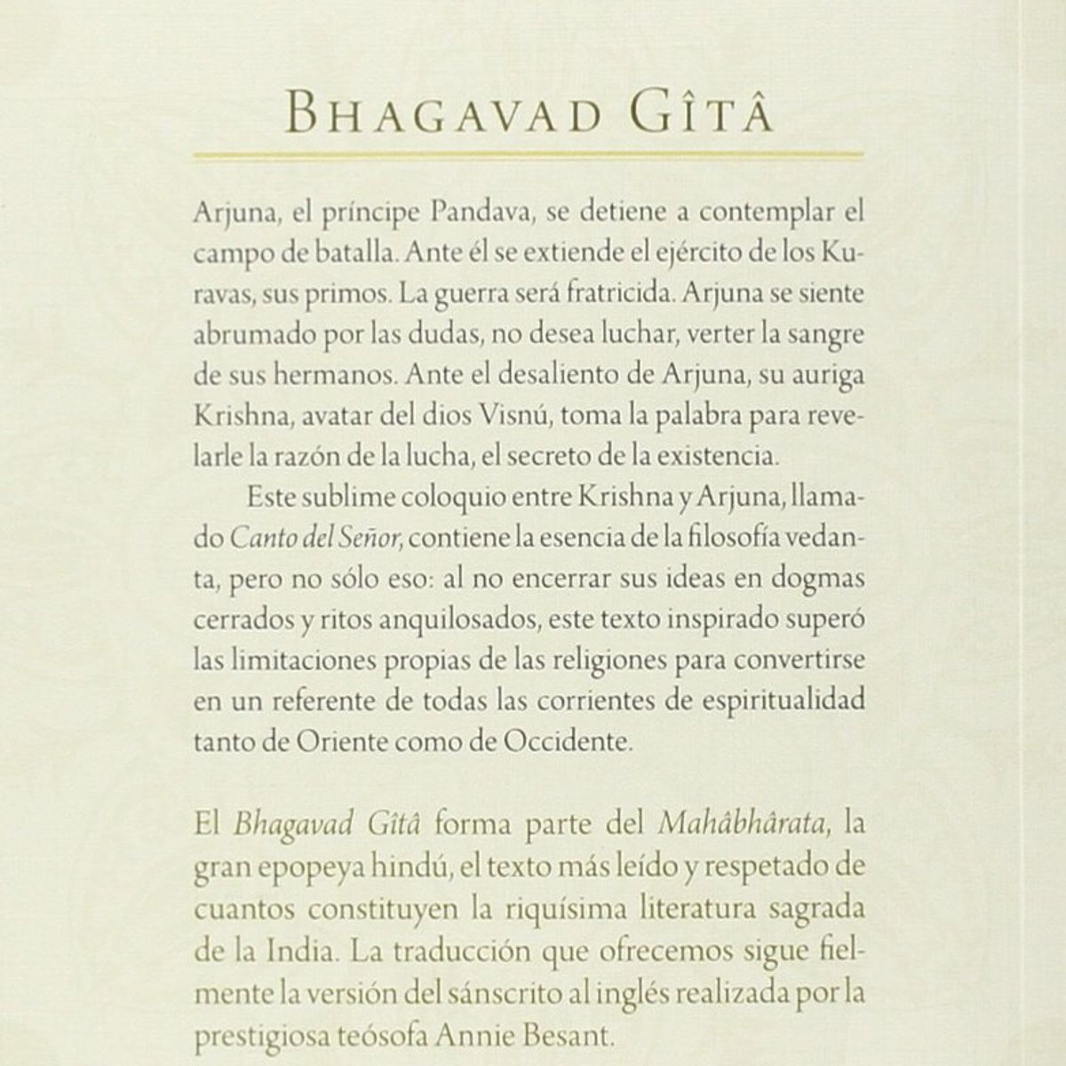 EDITORIAL BIBLOK - Bhagavad Gita de Editorial Biblok
