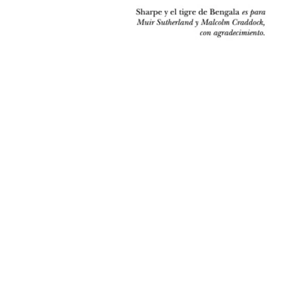 EDHASA - Sharpe I - Sharpe Y El Tigre De Bengala
