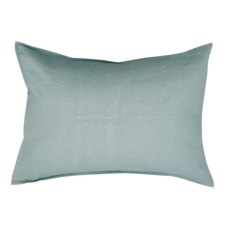 NATURALINO - Funda de Almohada Lino - Standard 50x70 cms - Aqua - Naturalino