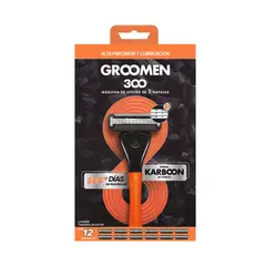 GROOMEN - Máquina Afeitar 300 más 12 Cartuchos 3 Navajas