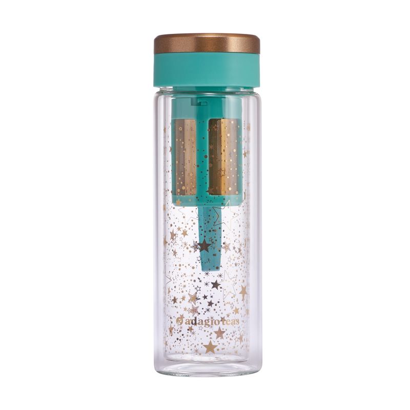 ADAGIO TEAS - Travel mug Vidrio Menta Estrellas