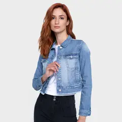 ONA SAEZ - Chaqueta Mujer Denim Baker Destroyed