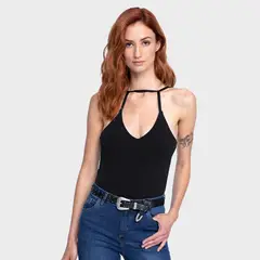 ONA SAEZ - Body Mujer Escote V Onix