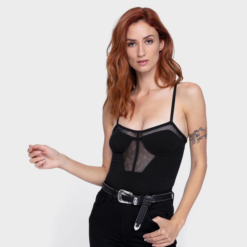 ONA SAEZ - Body Mujer Transparencia  Oslo