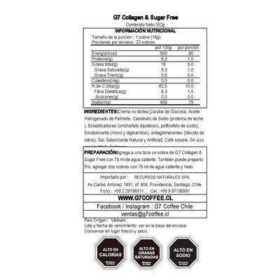Imagen 2 del producto Café Libre Azúcar Con Colágeno 22 sobres G7 Trung Nguyen
