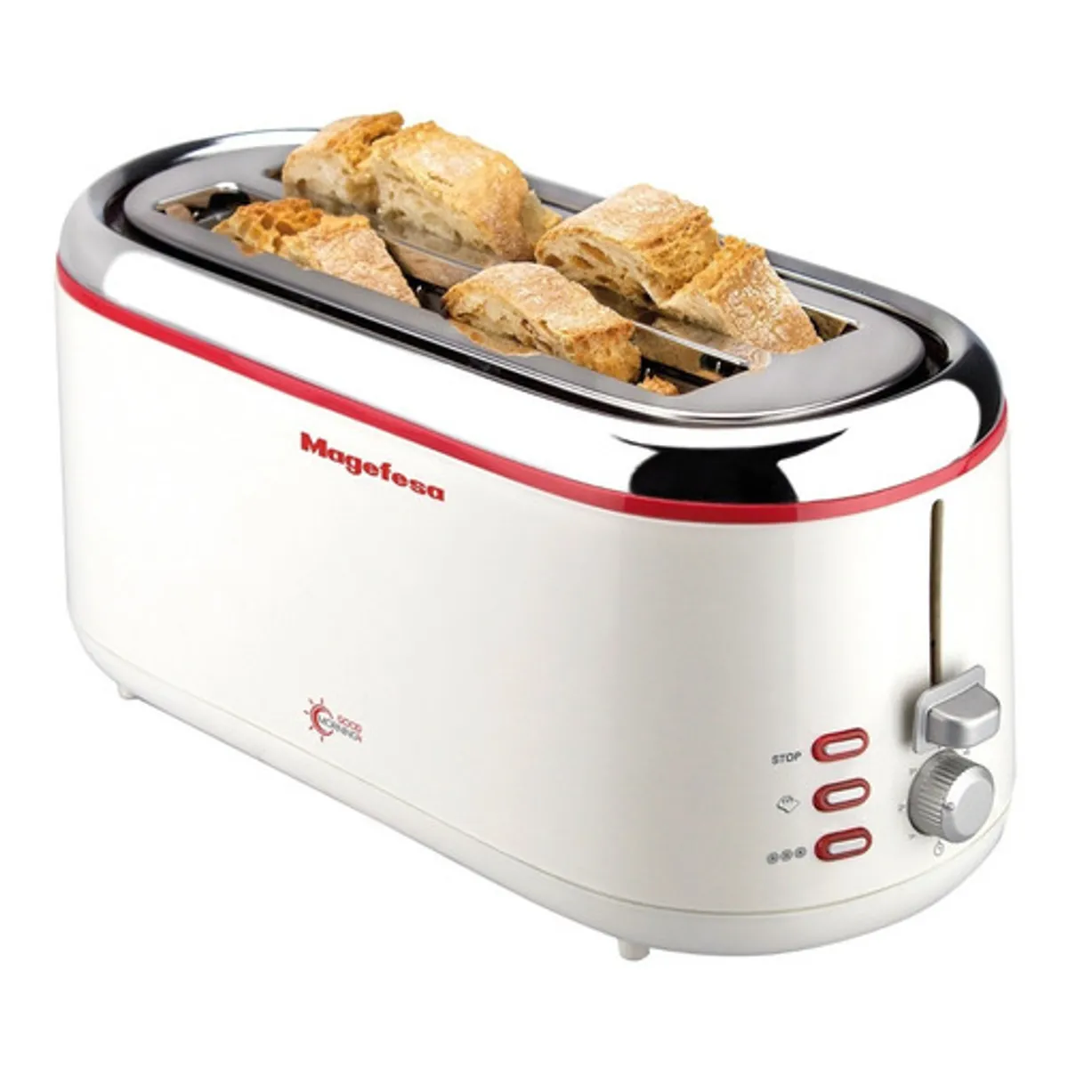 MAGEFESA - Tostador Magefesa 4 Tostadas Descongela Mgf3355