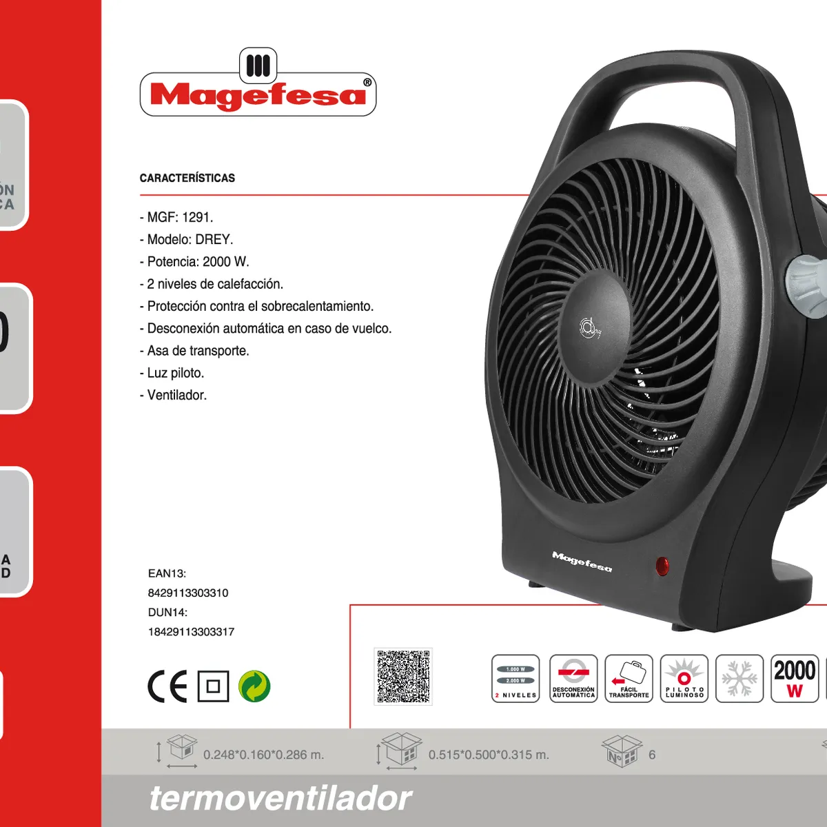 MAGEFESA - Termoventilador Magefesa Drey Mgf1291