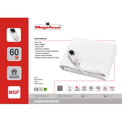 Imagen 2 del producto Calienta Camas Dommo Mgf1530 1 Plaza