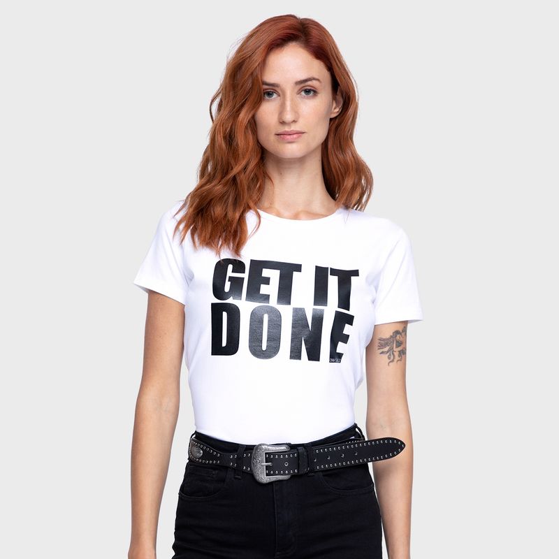 ONA SAEZ - Polera Mujer Estampada Get It Done