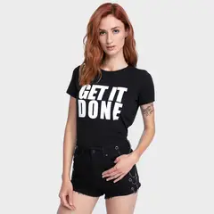 ONA SAEZ - Polera Mujer Estampada Get It Done