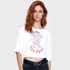 ONA SAEZ - Polera Mujer Estampada Fire Dragon