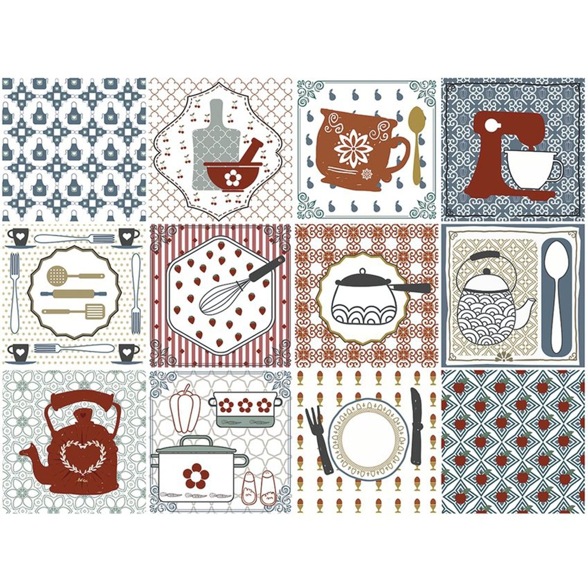 DEKOFIX - Azulejos autoadhesivos decorativos transparentes kitchen