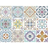 Azulejos autoadhesivos transparentes Fleur