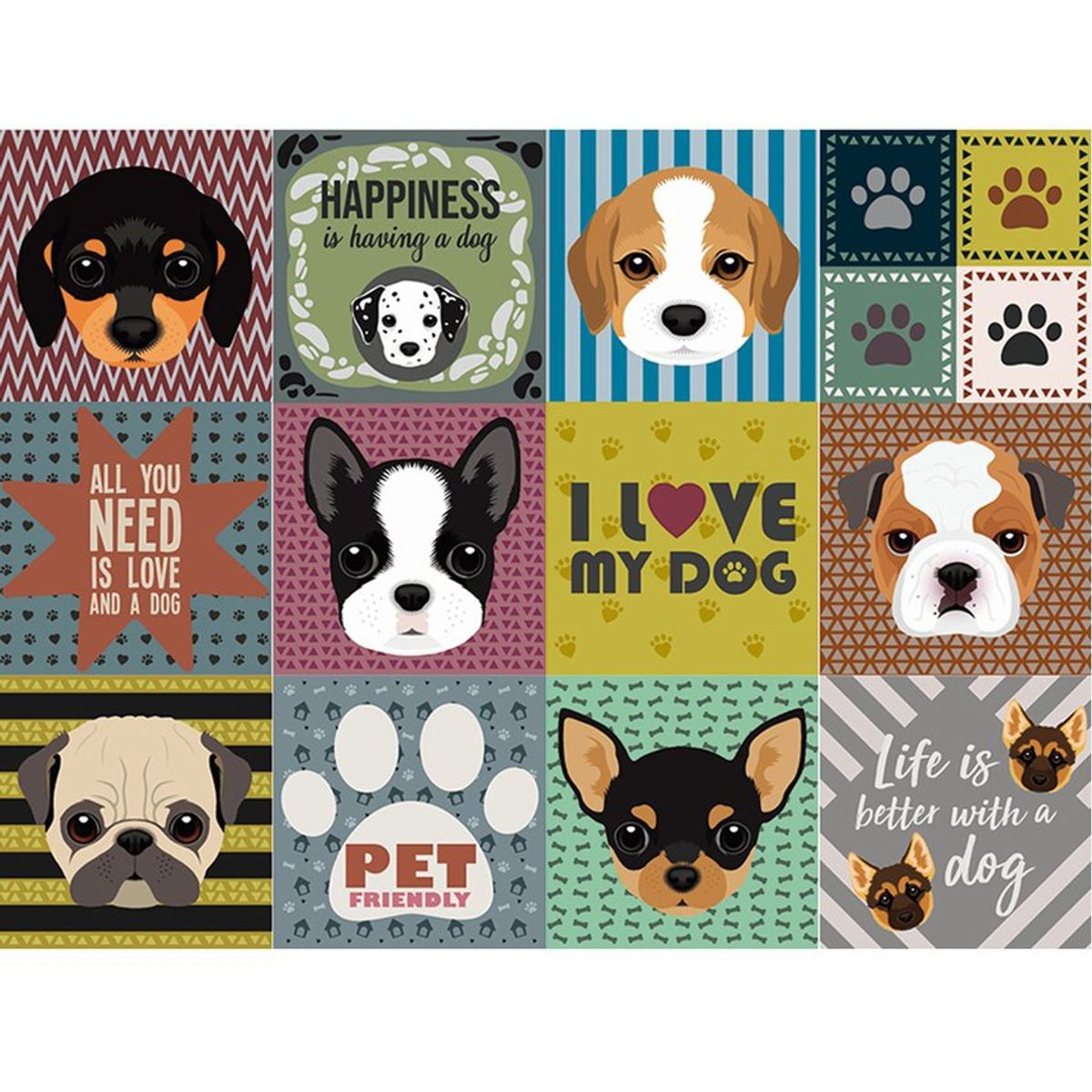 DEKOFIX - Azulejos autoadhesivos decorativos Pets