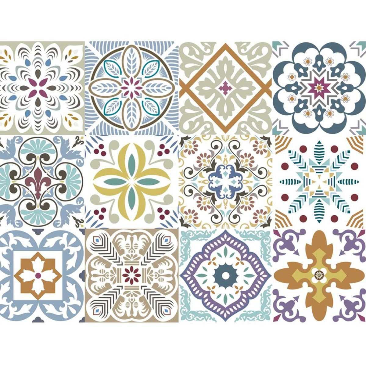 DEKOFIX - Azulejos autoadhesivos decorativos blumen