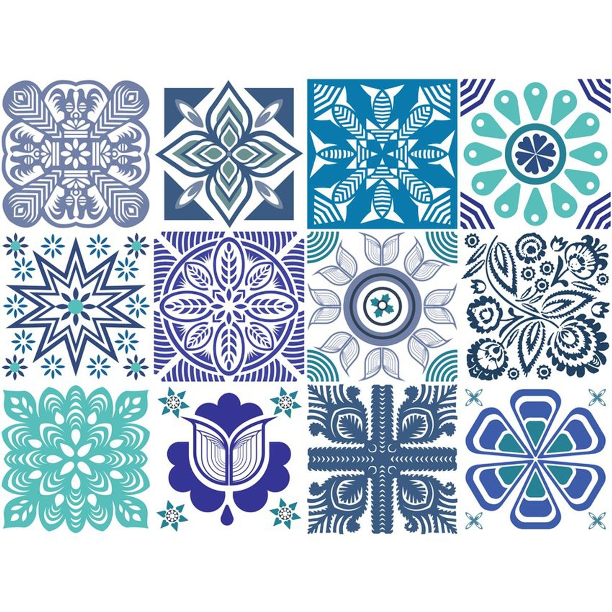 DEKOFIX - Azulejos autoadhesivos decorativos marina