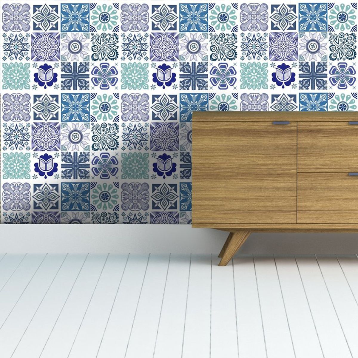 DEKOFIX - Azulejos autoadhesivos decorativos marina