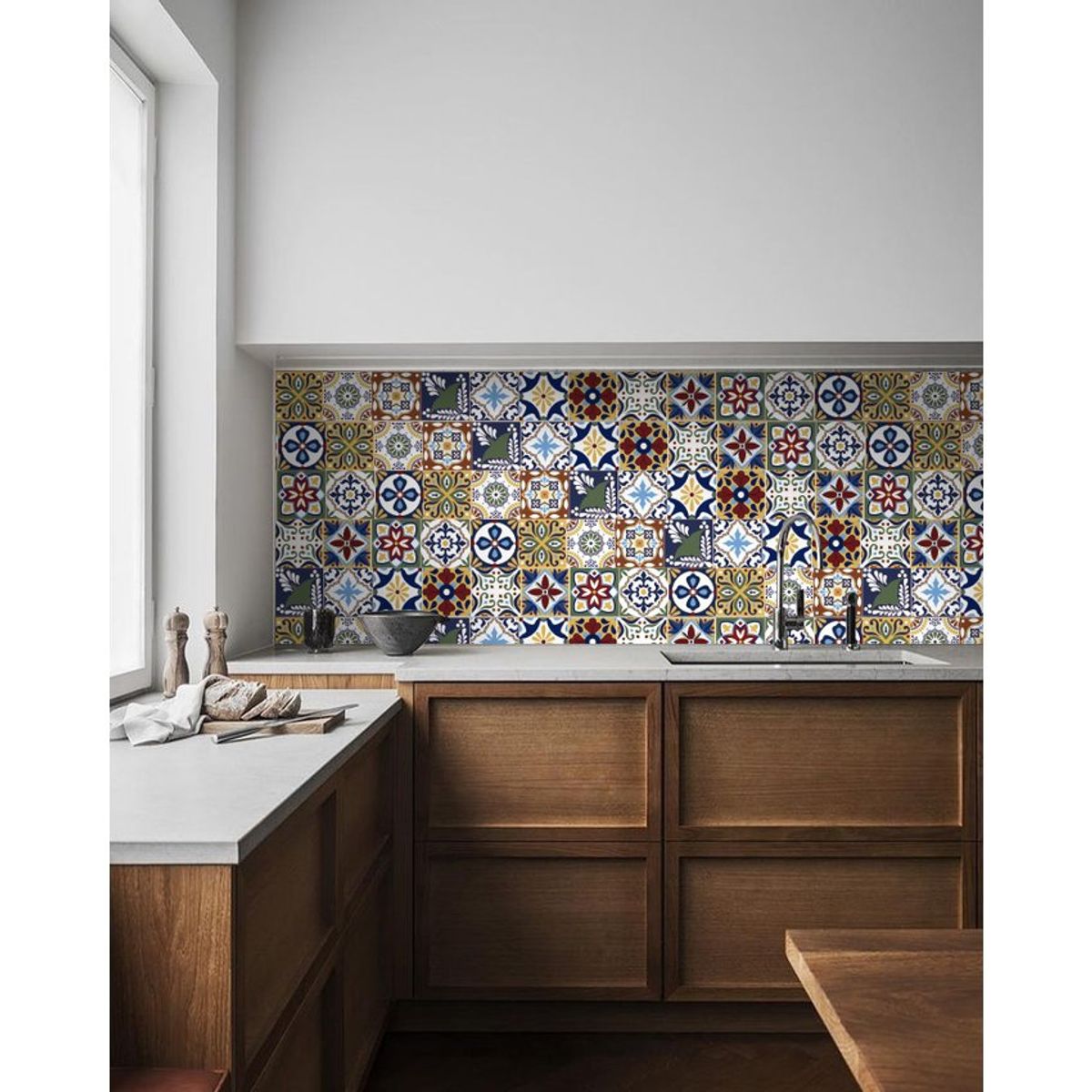 DEKOFIX - Azulejos autoadhesivos decorativos talavera