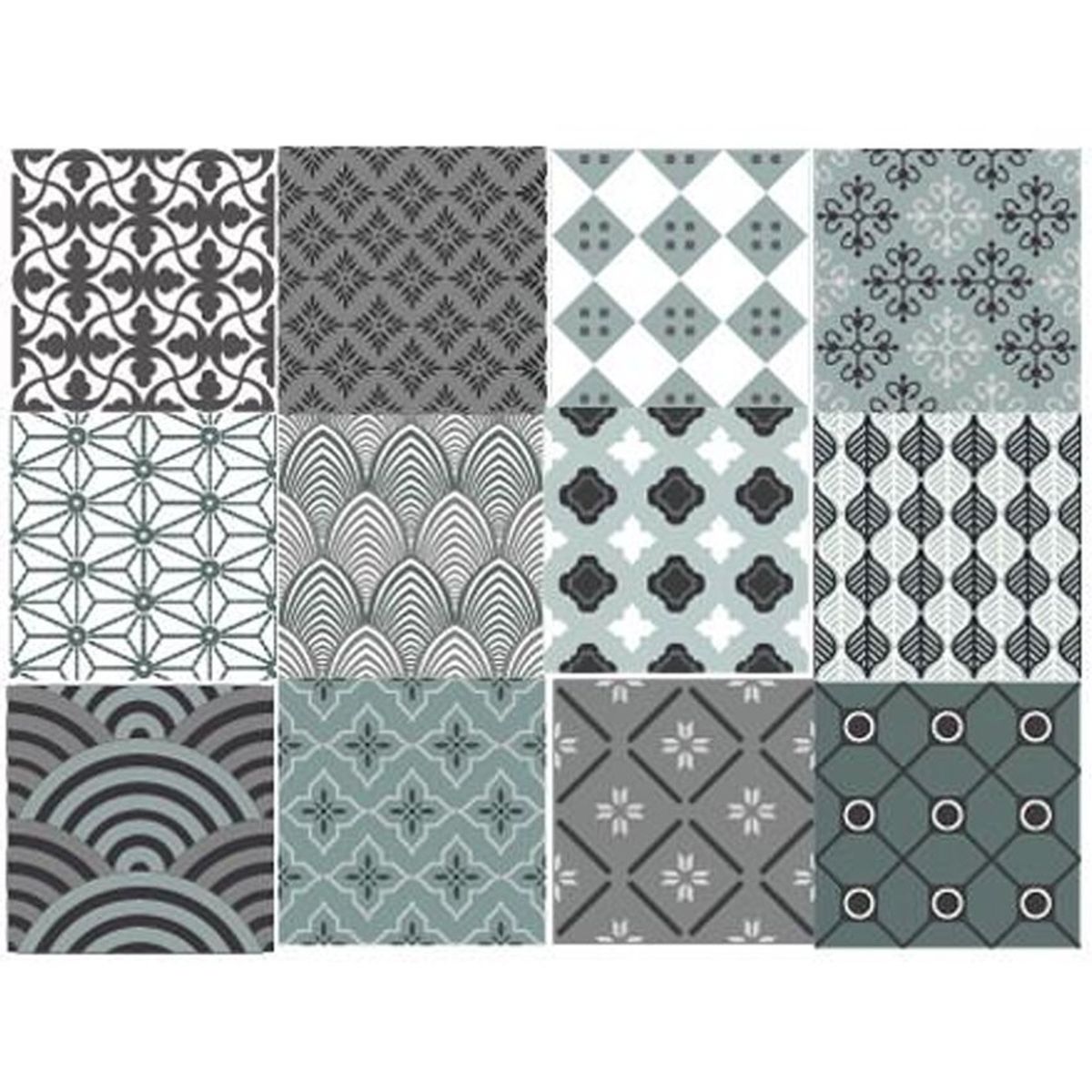 DEKOFIX - Azulejos autoadhesivos decorativos Menta