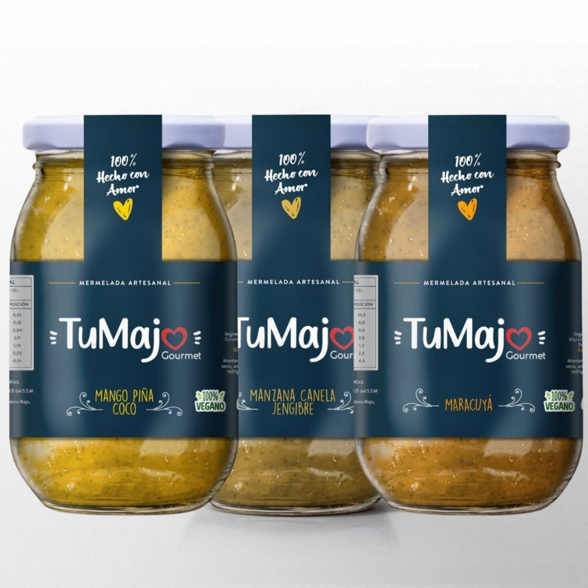 MAJO GOURMET - Pack Regalo Majo Genial 3 Mermeladas sin Azúcar
