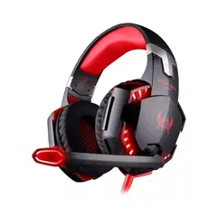 KOTION EACH - Audifono Headset Gamer Stereo G2000 Pc Rojo